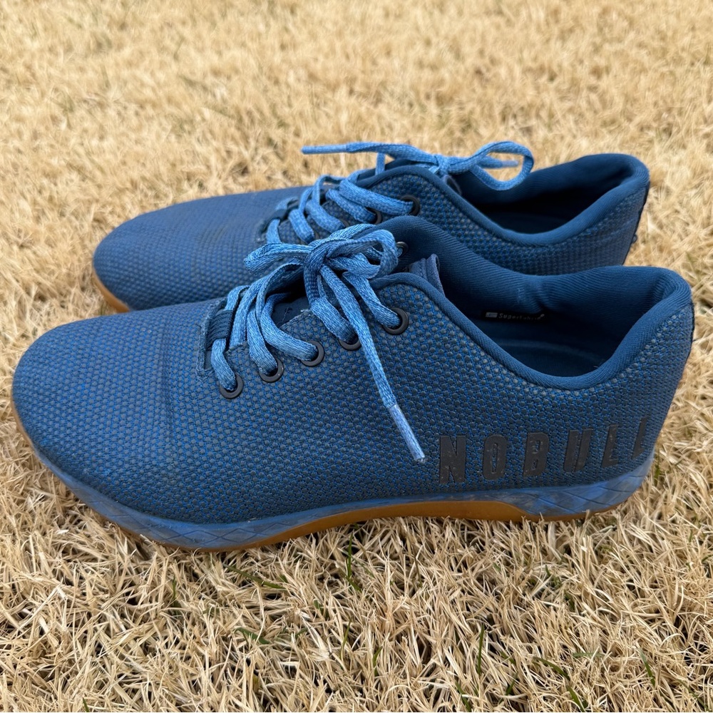 NOBULL Women’s Gum Trainer Athletic Tennis Shoes Sneakers Unisex Blue Size 9.5